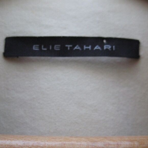 Elie Tahari Belted Tan Safari Jacket - Picture 7 of 7